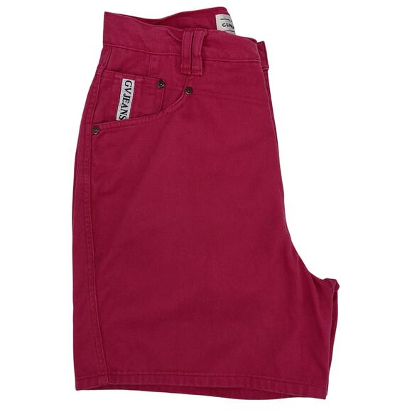 VTG Gloria Vanderbilt Denim Shorts Size 12 Hot Pink High Rise Mom 90's Y2K EUC - Picture 4 of 10
